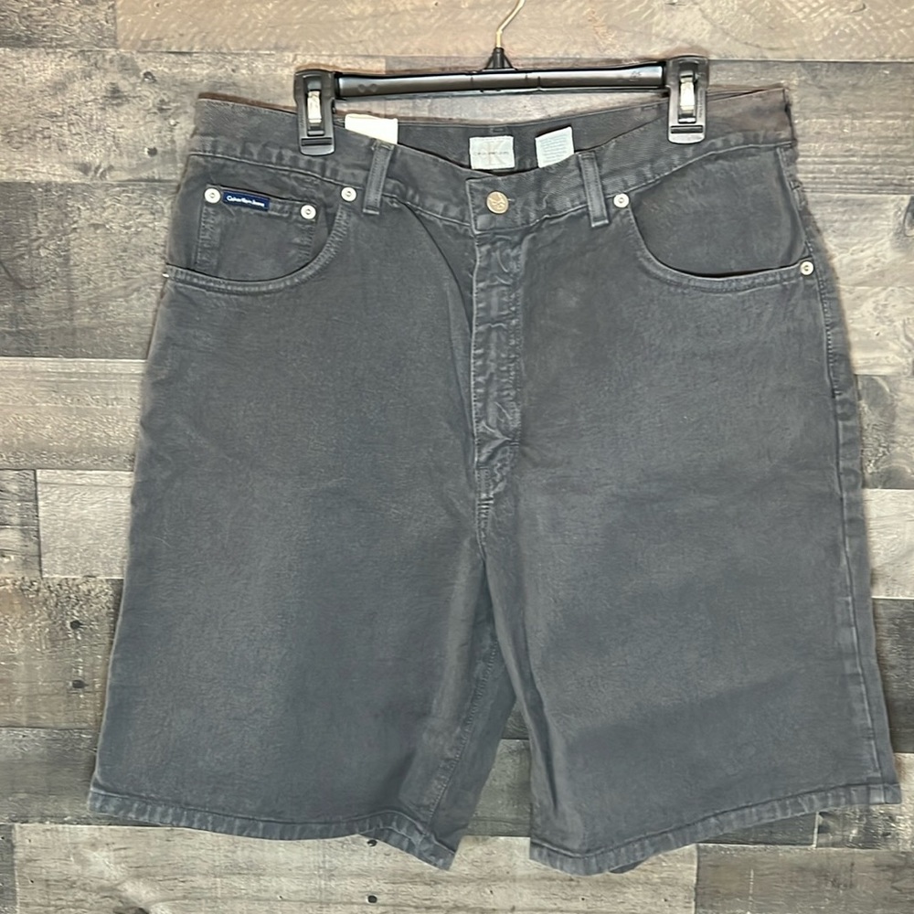 New Gray Relaxed Fit Calvin Klein Jean Shorts